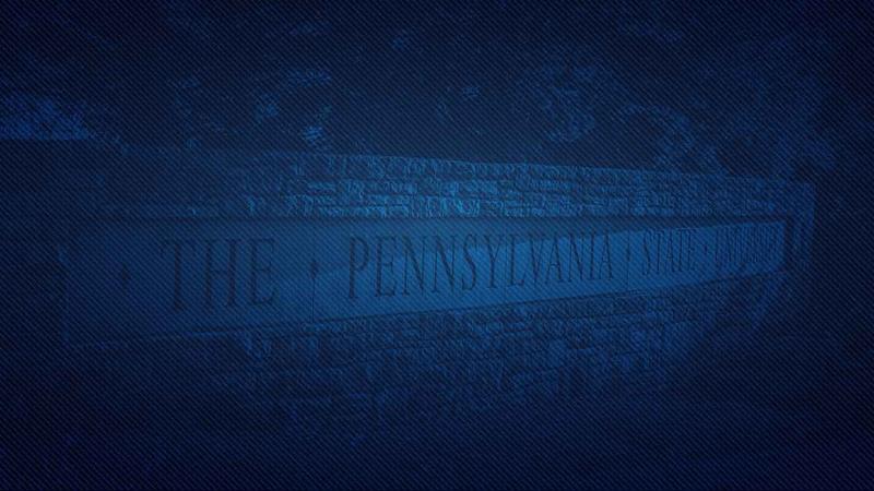 Penn State University rock wall sign